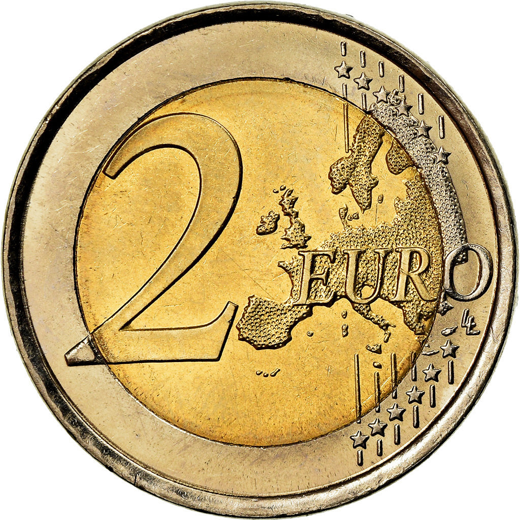 Spain, 2 Euro, 2010, Colorised, AU(55-58), Bi-Metallic, KM:1152