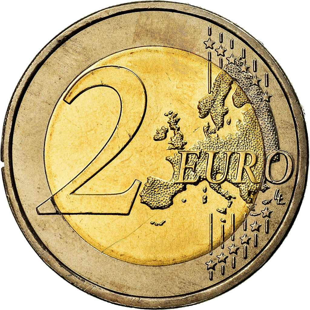 Portugal, 2 Euro, Republica Portuguesa, 2010, Colorised, MS(63), Bi-Metallic
