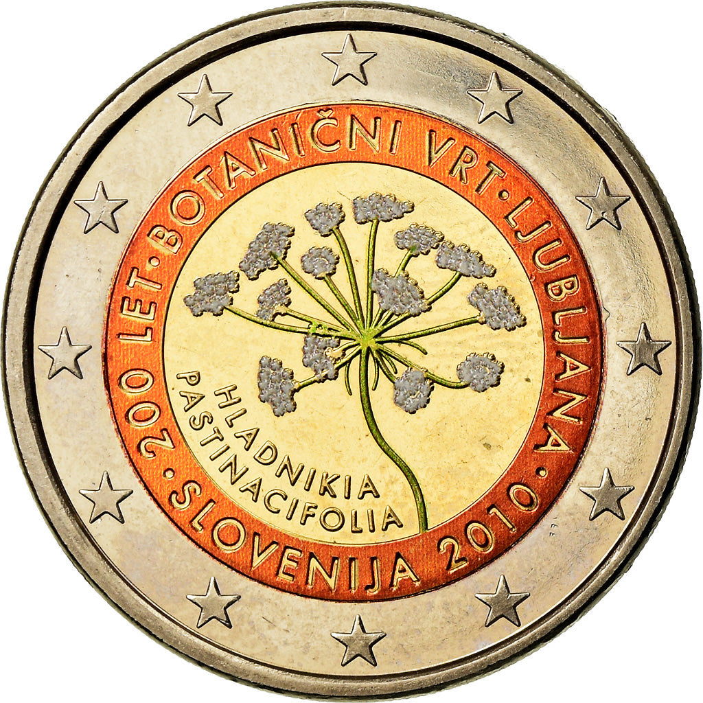 Slovenia, 2 Euro, Ljubljana, 2010, Colorised, SPL-, Bi-metallico, KM:94