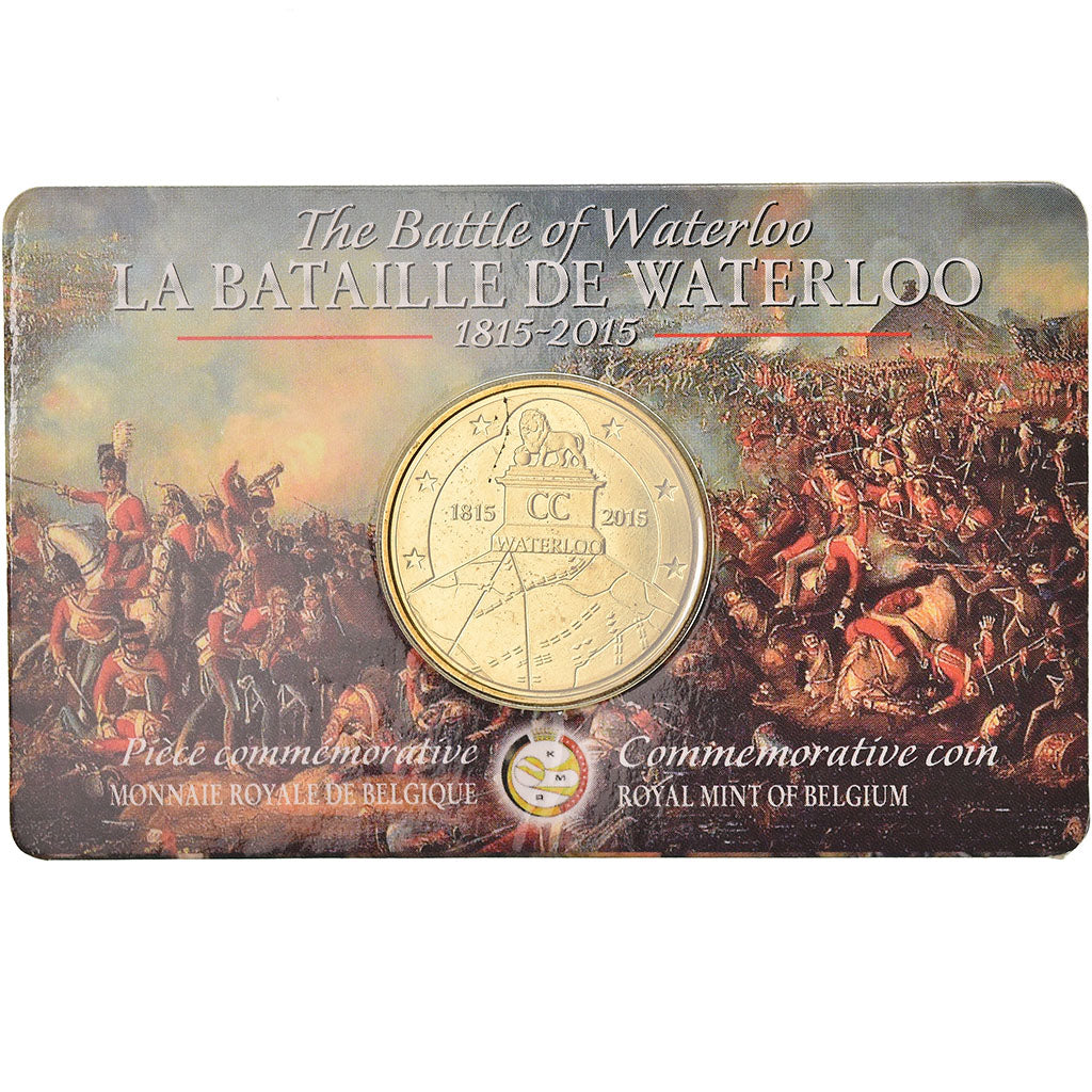 Belgium, 2-1/2 Euro, 200 ans de la bataille de Waterloo, 2015, Coin card