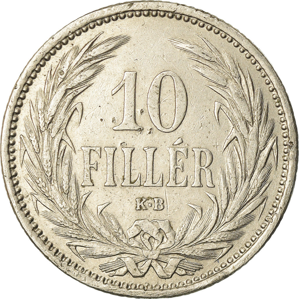 Monnaie, Hongrie, Franz Joseph I, 10 Filler, 1908, Kormoczbanya, TTB, Nickel