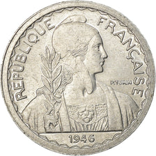 Moneda, INDOCHINA FRANCESA, 5 Cents, 1946, Beaumont - Le Roger, MBC, Aluminio