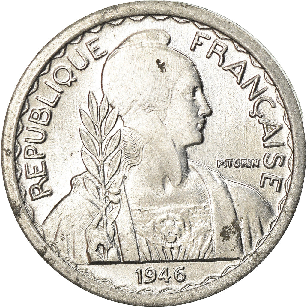 Moeda, INDOCHINA FRANCESA, 5 Cents, 1946, Paris, EF(40-45), Alumínio, KM:30.1