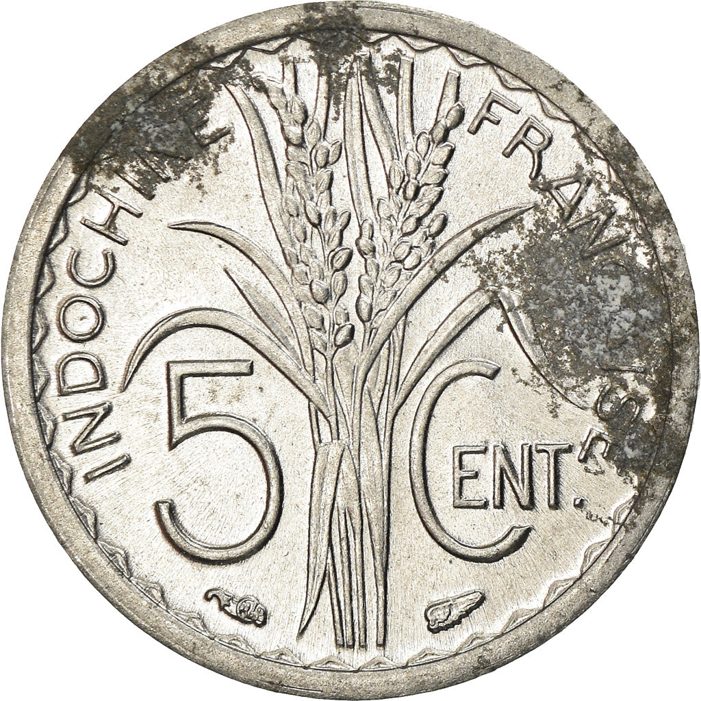 Moeda, INDOCHINA FRANCESA, 5 Cents, 1946, Paris, EF(40-45), Alumínio, KM:30.1