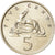 Moeda, Jamaica, Elizabeth II, 5 Cents, 1972, Franklin Mint, USA, EF(40-45)