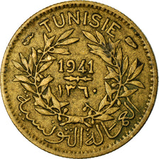 Coin, Tunisia, Anonymous, 50 Centimes, 1941, Paris, EF(40-45), Aluminum-Bronze