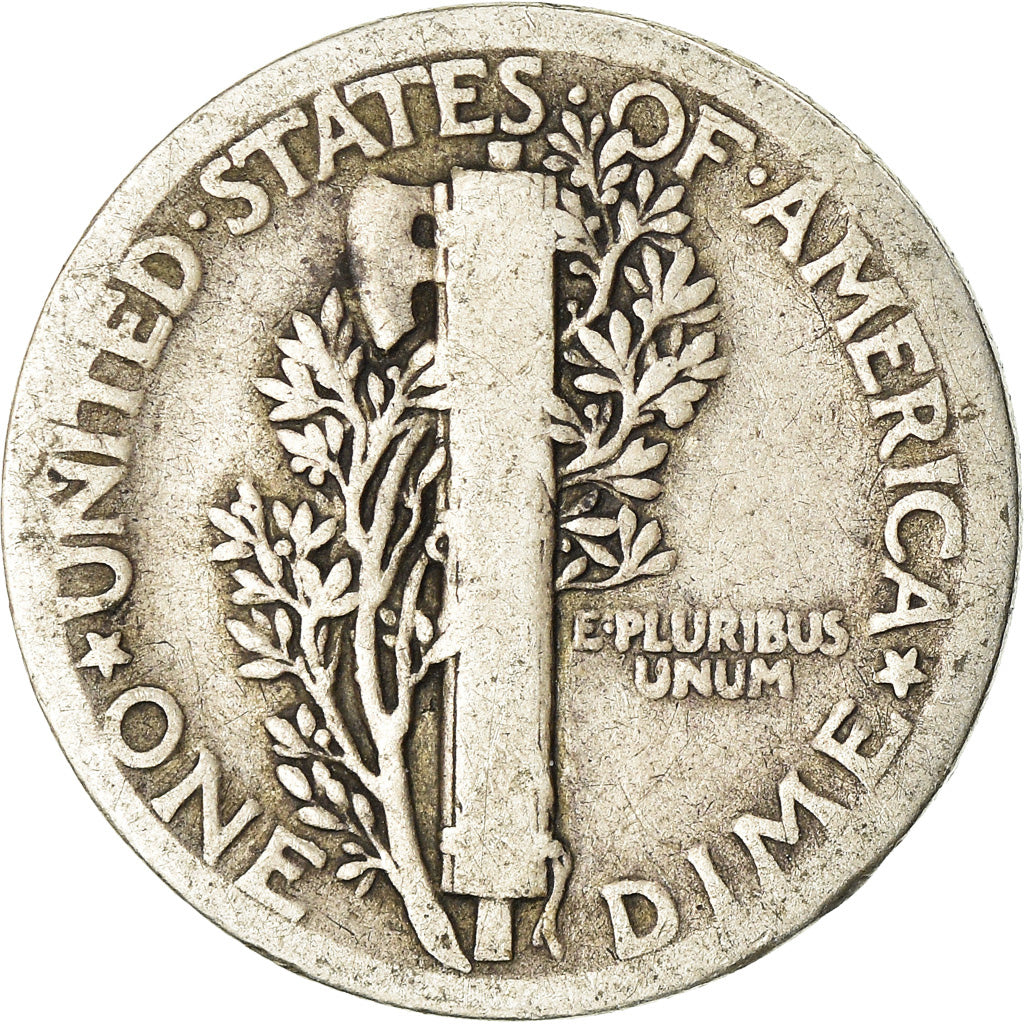 Coin, United States, Mercury Dime, Dime, 1918, U.S. Mint, Philadelphia
