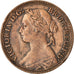 Coin, Great Britain, Victoria, Farthing, 1880, EF(40-45), Bronze, KM:753