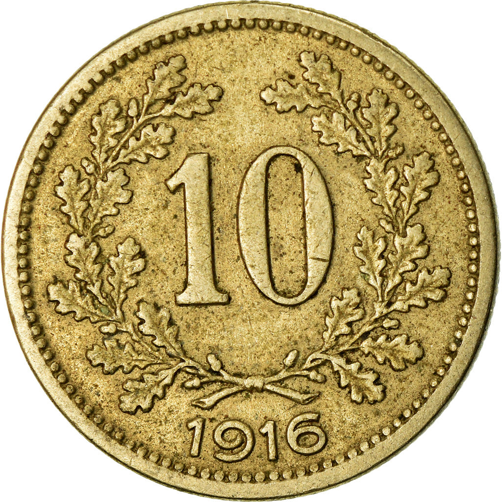 Münze, Österreich, Franz Joseph I, 10 Heller, 1916, SS, Copper-Nickel-Zinc