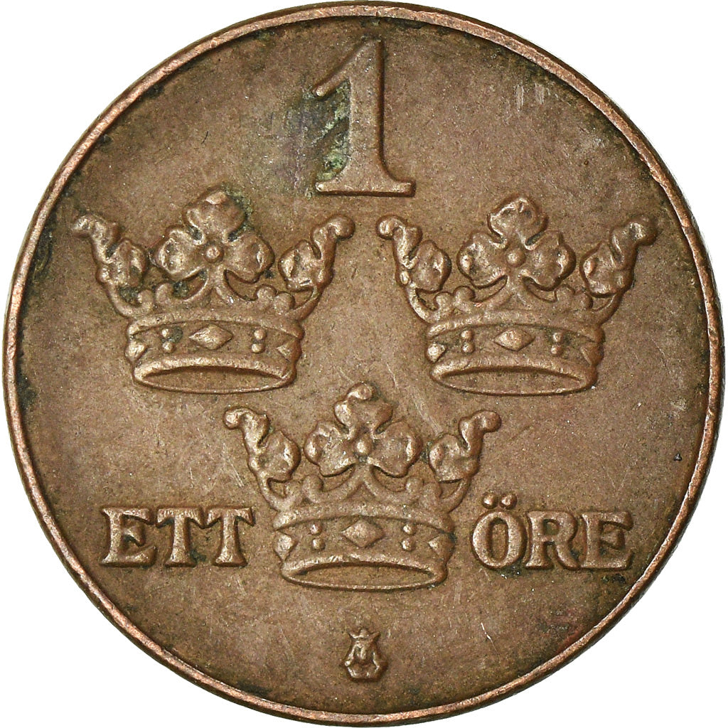 Coin, Sweden, Gustaf V, Ore, 1920, EF(40-45), Bronze, KM:777.2