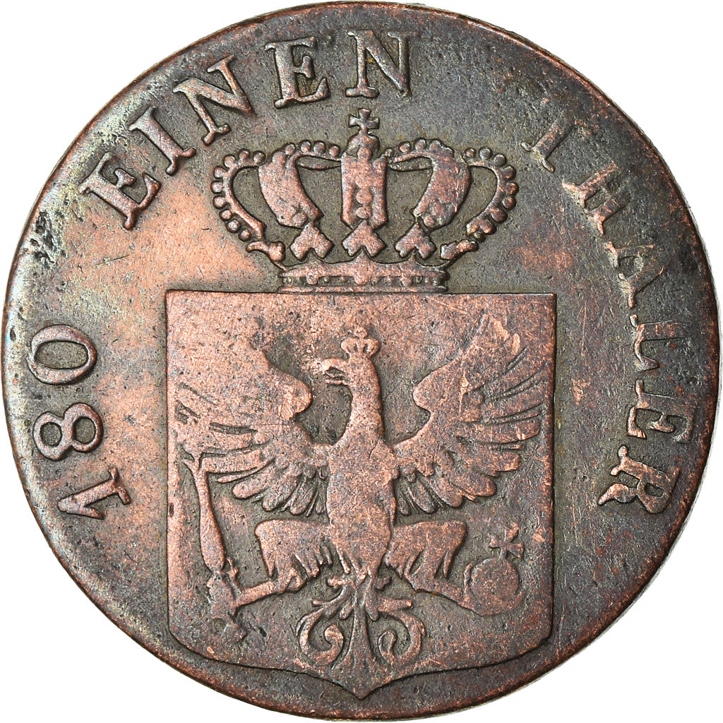 Moneta, Stati tedeschi, PRUSSIA, Friedrich Wilhelm III, 2 Pfennig, 1837, MB+