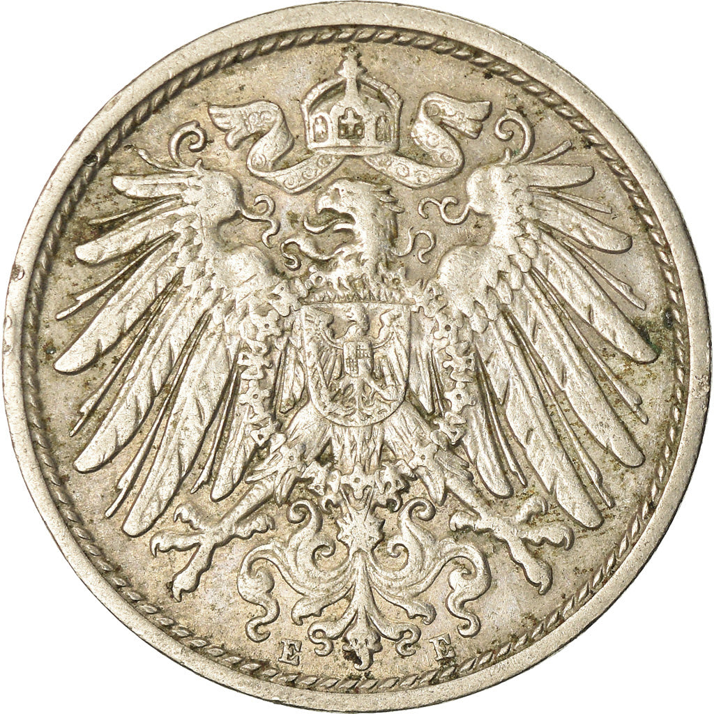 Coin, GERMANY - EMPIRE, Wilhelm II, 10 Pfennig, 1911, Muldenhütten, EF(40-45)