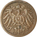 Moneda, ALEMANIA - IMPERIO, Wilhelm II, 2 Pfennig, 1906, Munich, MBC, Cobre