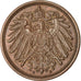 Moneda, ALEMANIA - IMPERIO, Wilhelm II, Pfennig, 1912, Muldenhütten, MBC