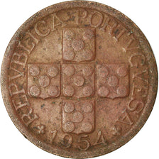 Coin, Portugal, 10 Centavos, 1954, EF(40-45), Bronze, KM:583
