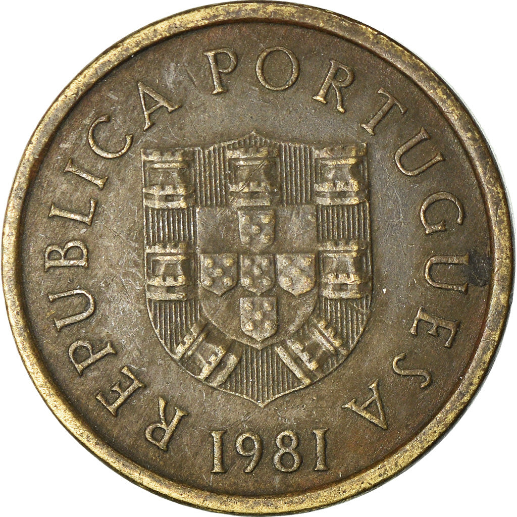 Münze, Portugal, Escudo, 1981, S+, Nickel-brass, KM:614
