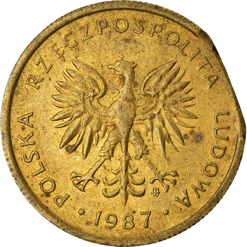 Moneta, Polonia, 2 Zlote, 1987, Warsaw, MB+, Ottone, KM:80.2