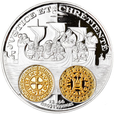 France, Medal, Histoire Monétaire, Gros Tournois, MS(65-70), Silver