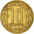 Moneda, Estados africanos ecuatoriales, 10 Francs, 1969, Paris, BC+, Aluminio -