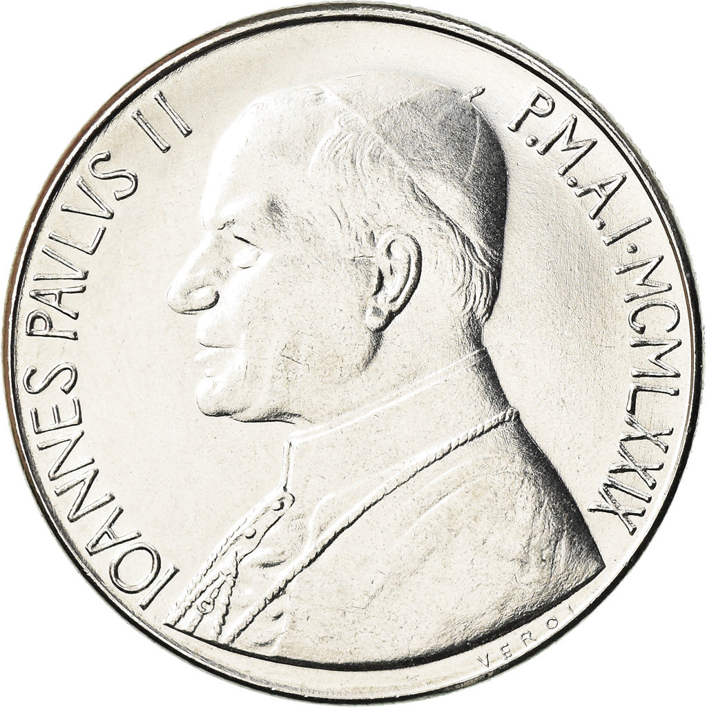 Munten, Vaticaanstad, John Paul II, 100 Lire, 1979, PR, Stainless Steel, KM:146