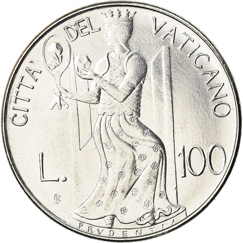 Munten, Vaticaanstad, John Paul II, 100 Lire, 1979, PR, Stainless Steel, KM:146