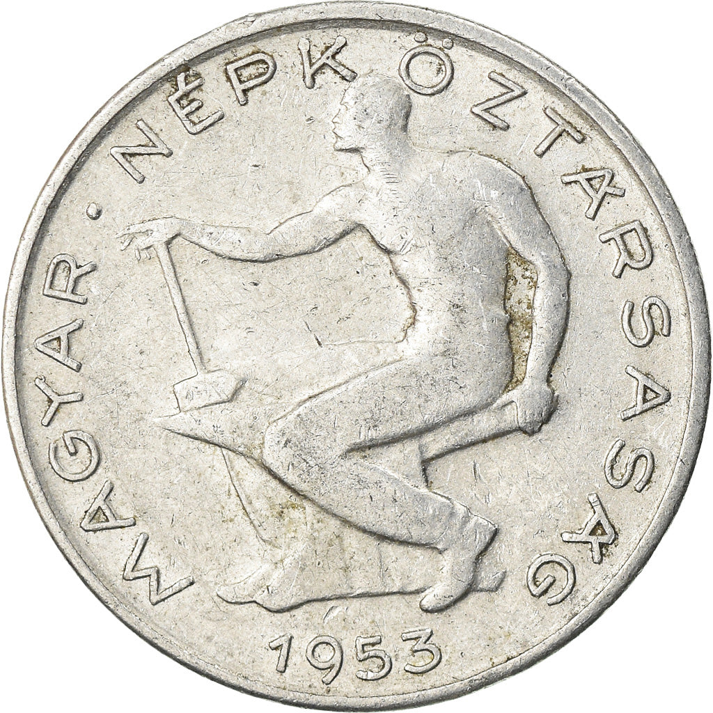 Coin, Hungary, 50 Fillér, 1953, Budapest, EF(40-45), Aluminum, KM:551