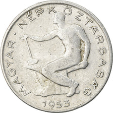 Coin, Hungary, 50 Fillér, 1953, Budapest, EF(40-45), Aluminum, KM:551