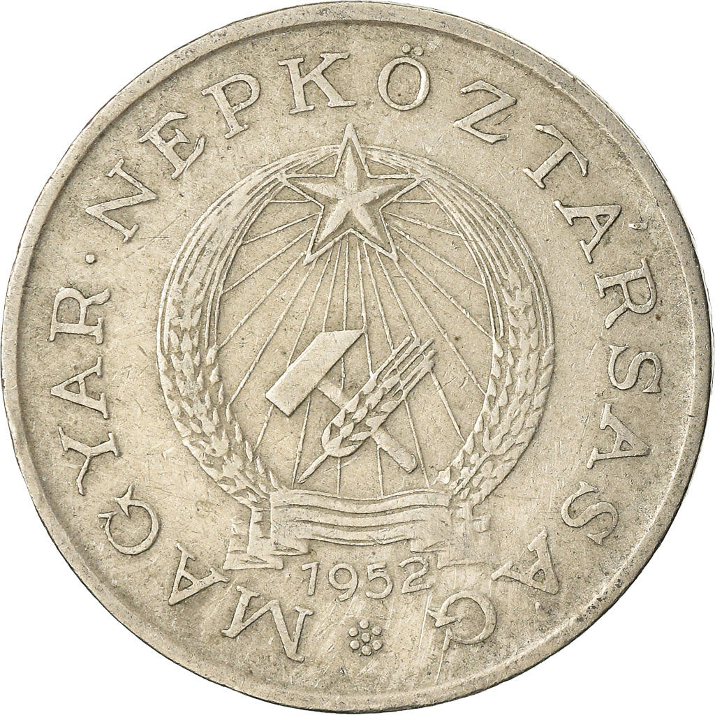 Moneta, Węgry, 2 Forint, 1952, Budapest, EF(40-45), Miedź-Nikiel, KM:548