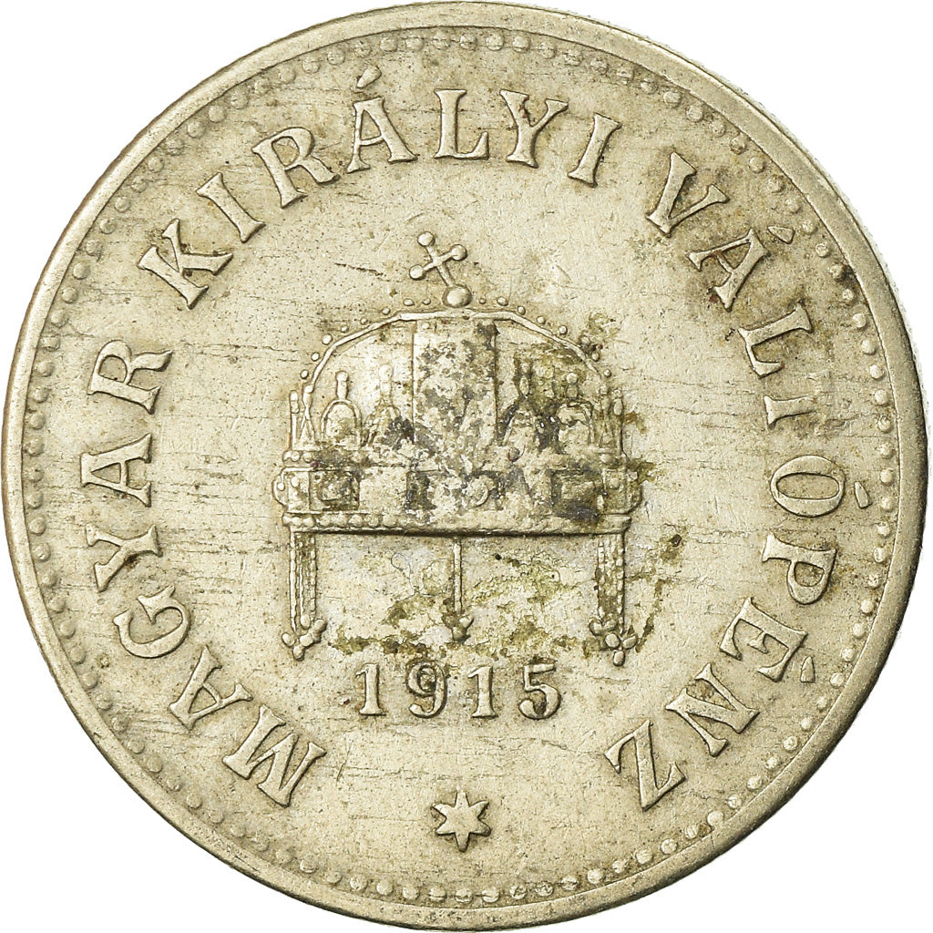 Monnaie, Hongrie, Franz Joseph I, 10 Filler, 1915, TTB, Copper-Nickel-Zinc