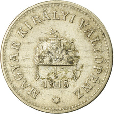 Monnaie, Hongrie, Franz Joseph I, 10 Filler, 1915, TTB, Copper-Nickel-Zinc