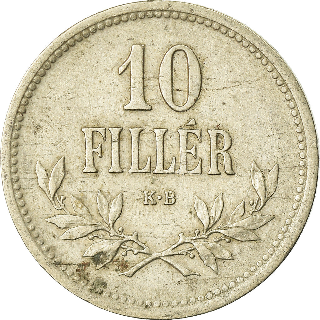 Monnaie, Hongrie, Franz Joseph I, 10 Filler, 1915, TTB, Copper-Nickel-Zinc