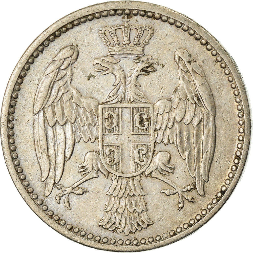 Coin, Serbia, Milan I, 5 Para, 1912, EF(40-45), Copper-nickel, KM:18