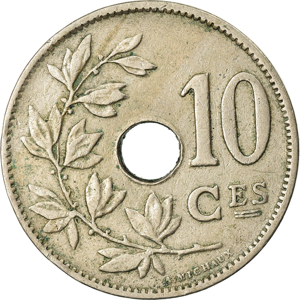 Moneda, Bélgica, 10 Centimes, 1927, MBC, Cobre - níquel, KM:85.1