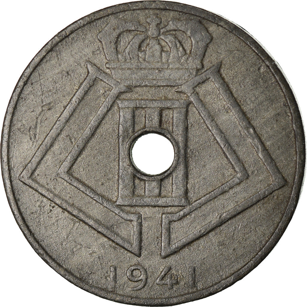 Coin, Belgium, 10 Centimes, 1941, EF(40-45), Zinc, KM:125