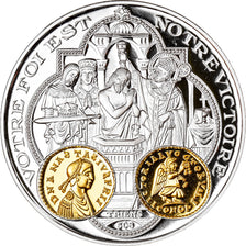 France, Medal, 2000 Ans d'Histoire Monétaire, Triens Mérovingien, MS(65-70)