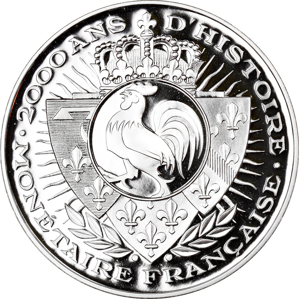 France, Medal, 2000 Ans d'Histoire Monétaire, Triens Mérovingien, MS(65-70)