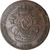 Moeda, Bélgica, Leopold I, 2 Centimes, 1863, VF(30-35), Cobre, KM:4.2