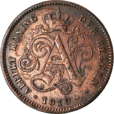 Monnaie, Belgique, Albert I, 2 Centimes, 1910, TTB, Cuivre, KM:65