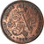 Moneta, Belgia, Albert I, 2 Centimes, 1910, EF(40-45), Miedź, KM:65
