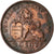 Moneta, Belgio, Albert I, 2 Centimes, 1910, BB, Rame, KM:65