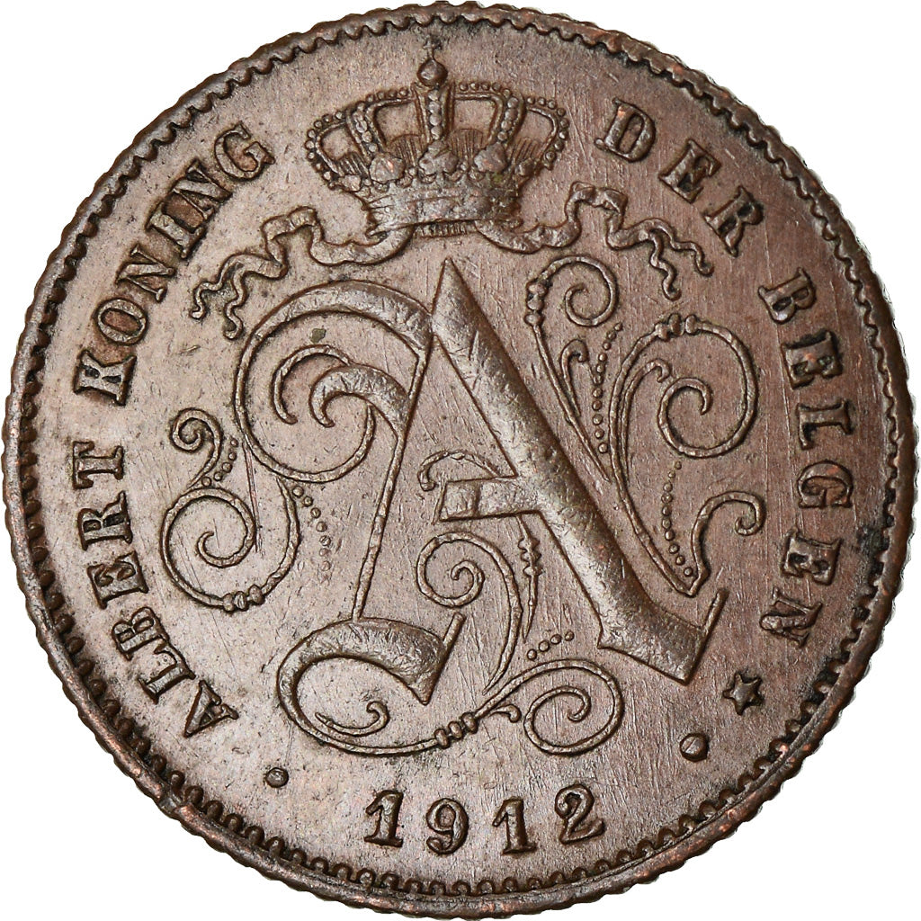 Coin, Belgium, Centime, 1912, EF(40-45), Copper, KM:77