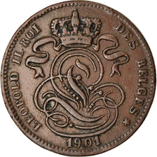 Coin, Belgium, Leopold II, Centime, 1901, EF(40-45), Copper, KM:33.1