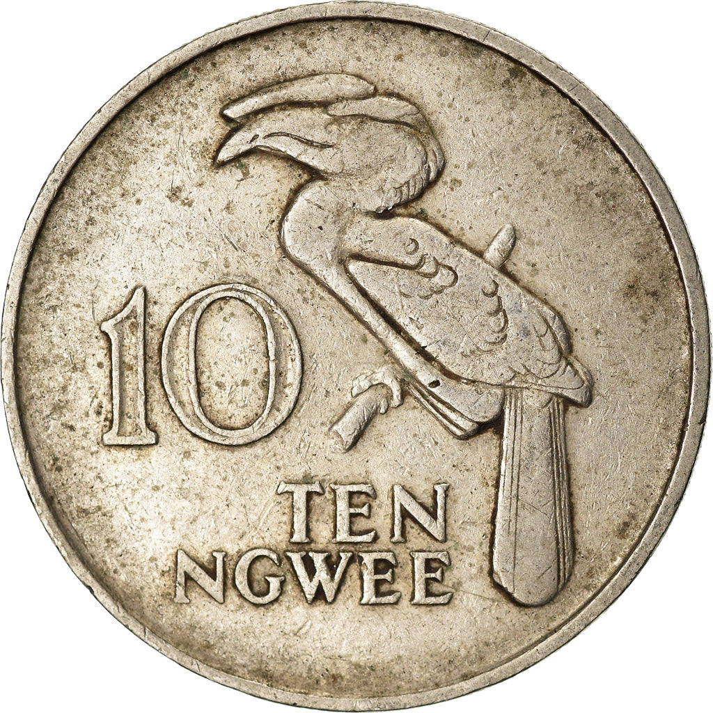 Munten, Zambia, 10 Ngwee, 1972, British Royal Mint, FR+, Copper-Nickel-Zinc