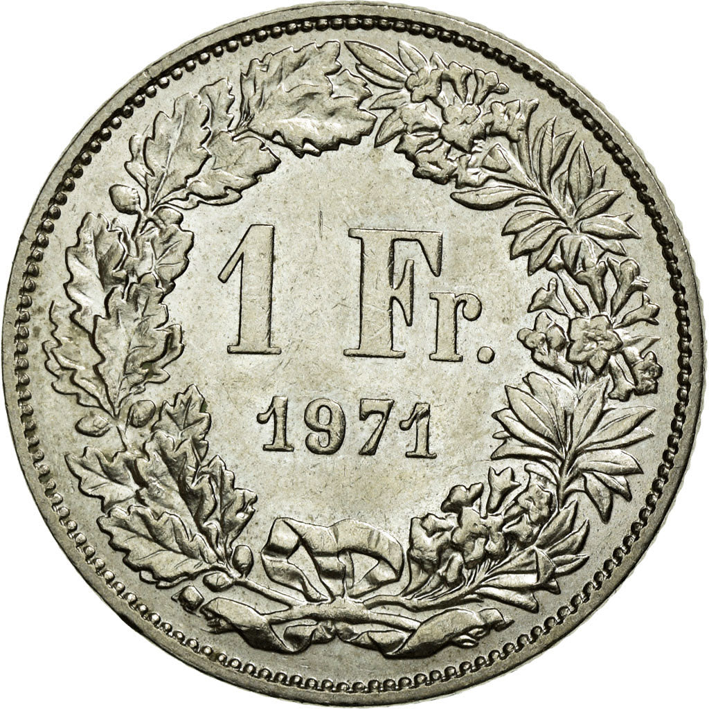 Monnaie, Suisse, Franc, 1971, Bern, SUP, Copper-nickel, KM:24a.1