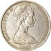 Moneda, Nueva Zelanda, Elizabeth II, 50 Cents, 1967, MBC, Cobre - níquel