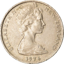 Monnaie, Nouvelle-Zélande, Elizabeth II, 10 Cents, 1976, TTB, Copper-nickel
