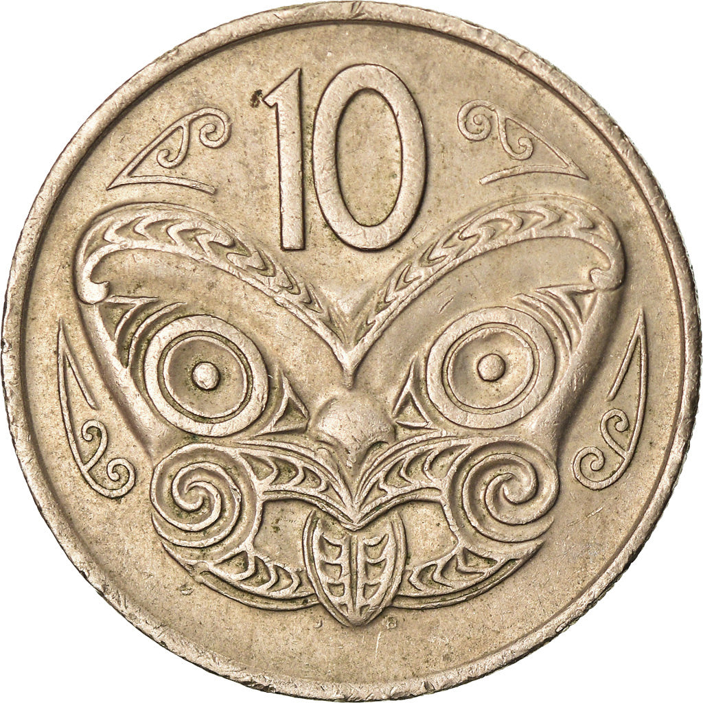 Monnaie, Nouvelle-Zélande, Elizabeth II, 10 Cents, 1976, TTB, Copper-nickel