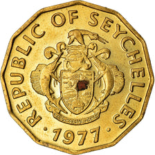 Coin, Seychelles, 10 Cents, 1977, British Royal Mint, EF(40-45), Nickel-brass