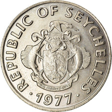 Coin, Seychelles, 50 Cents, 1977, British Royal Mint, EF(40-45), Copper-nickel