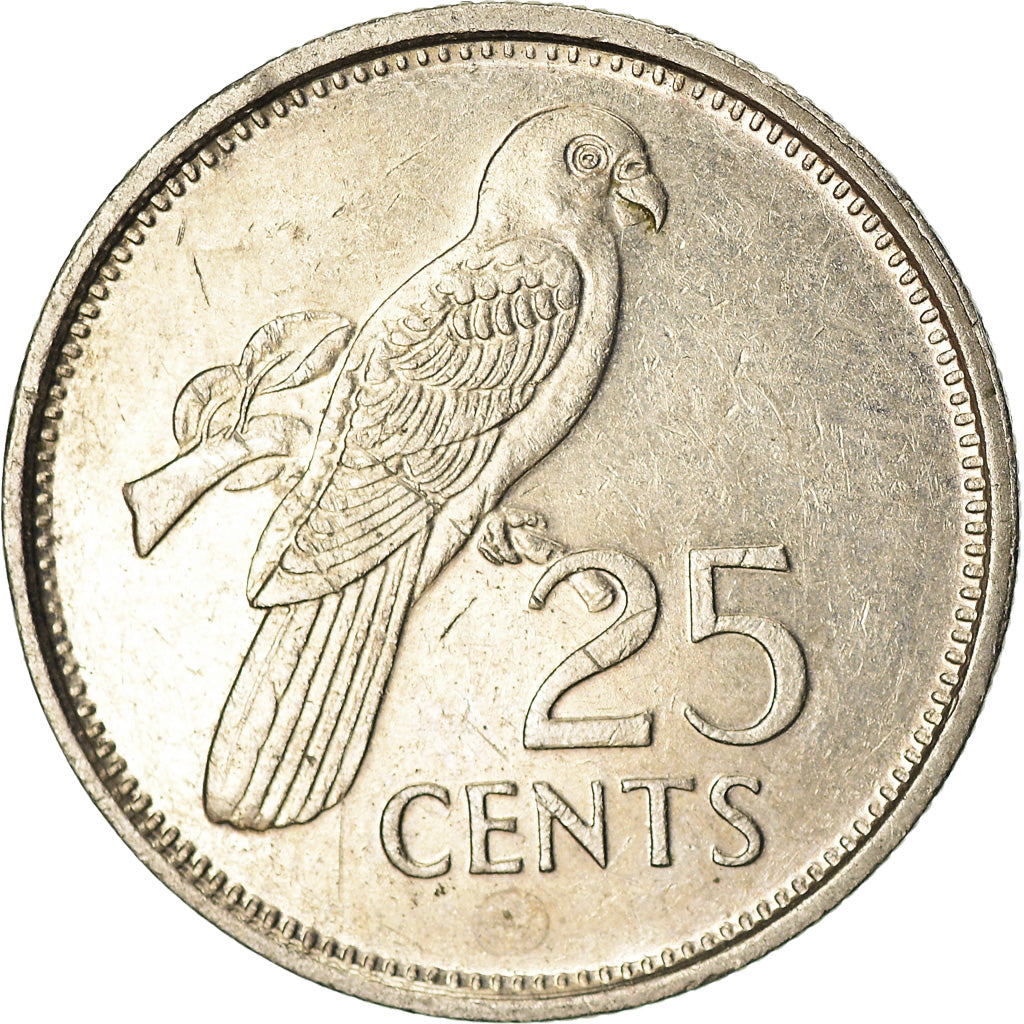 Coin, Seychelles, 25 Cents, 1992, EF(40-45), Copper-nickel, KM:49.2